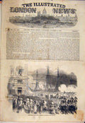 Original Old Antique Print Marseilles French President France 1852 Victorian