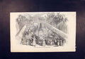 Original Old Antique Print Festival Perahera Ceylon China 1852 19th