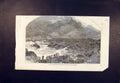 Original Old Antique Print Northumberland Coast Gale Storm Sea 1852 Victorian