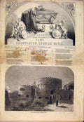 Original Old Antique Print Walmer Castle Wellington Albemarle Westminster Duke