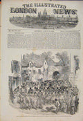 Original Old Antique Print Porte Des Dunes French Regiment Boulogne War 1854