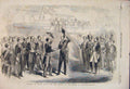 Original Old Antique Print Boulogne Prince Albert Emperor French Marquise 1854