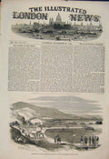 Original Old Antique Print British Troops Varna Crimea War Military 1854 19th