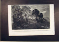 Original Old Antique Print Cow Cows Home Dodgson Farm Fine Art 1854 Victorian