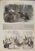 Original Old Antique Print Alma Victory Lord Mayor London Royal Exchange 1854