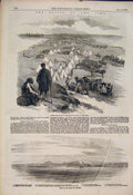 Original Old Antique Print Battle Alma Crimea Loukhoui Toula Military 1854 19th