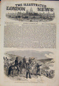 Original Old Antique Print Raglan Canrobert French Outpost Sebastopol 1854 19th