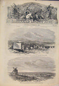 Original Old Antique Print Sebastopol Burgoyne Evans Siege Military Battle 1854