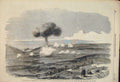 Original Old Antique Print Battle Siege Sebastopol Powder Magazine English 1854