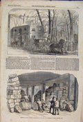 Antique Antique Print Pembroke House Whitehall Gardens Cuthbert Lint Scutari 01MAA1