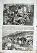 Original Old Antique Print Scotch Kirk Phillip Stage Coach Gilbert Fine Art 1855