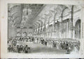 Old Antique Print Grand Ball Hotel De Ville Paris Queen St Cloud Palace