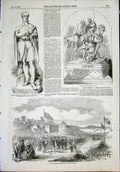 Old Antique Print Wellington Noble Doncaster Plate Graham Silloth Railway