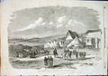 Original Old Antique Print French Camp Kamiesch Napoleon Crimean 1855 Victorian