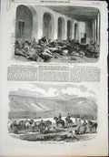 Old Antique Print Hospital Sebastopol Durgan Goodall Baidar Crowe Bosquet