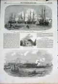 Antique Old Antique Print Balder River Courland Squadron Raglan Steamer Jarrow 00MAA1