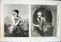 Old Antique Print Girl Fountain Keyser Signal Lady Hellwig Fine Art 1855 19th