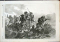 Original Old Antique Print Sarinian Chasseurs Captain Prola Battle Rivoli 1855