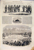 Original Old Antique Print Electric Target Chevalier Mayo Rock School Festival