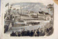 Old Antique Print St John New Brunswick Canada Andrews Prince Wales 1860 19th