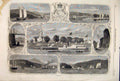 Original Old Antique Print Frediction Prince Wales St John Ship Boat Caton 1860