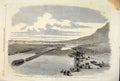 Original Old Antique Print Troops Vlunteers Review Cape Town Africa Bowler 1860