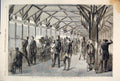 Original Old Antique Print Vincennes Paris Beauce Rifle Shooting Tir National