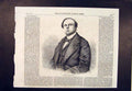 Old Antique Print Portrait Don Jose De Salamanca Capitalist Railway 1860 19th