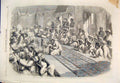 Original Old Antique Print Calcutta Government Presents Lucknow Jewels 1860 19th