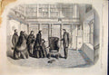 Original Old Antique Print Empress Eugenie Walter Scott Abbotsford 1860 19th
