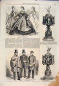 Old Antique Print Paris Fashion Vincennes Prize Mail Guards Uniform 1860 19th