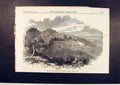 Original Old Antique Print Brolio Ricasoli Family Italy Italian 1861 Victorian