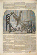 Original Old Antique Print Equatorial Royal Observatory Greenwich London 1861