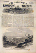 Original Old Antique Print Sydney Sketches New South Wales Austrlia Harbour 1861