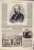 Old Antique Print Portrait Earl Eglington Winton Caf ?∂® Paris Melbourne