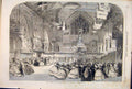 Original Old Antique Print Strasbourg Cathedral Germany German 1861 Victorian