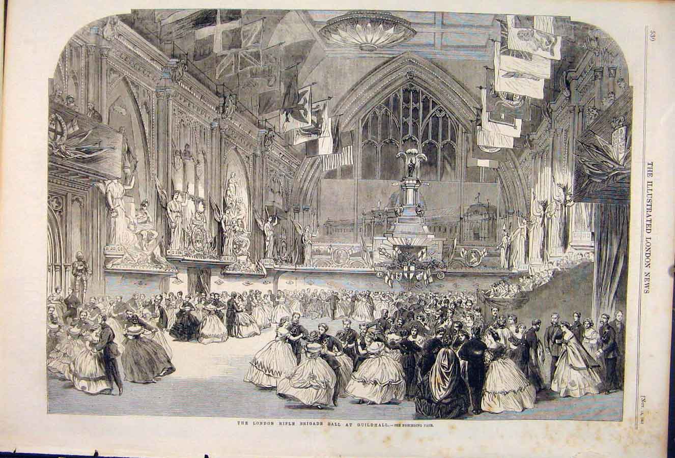 Original Old Antique Print Strasbourg Cathedral Germany German 1861 Victorian