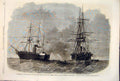 Old Antique Print Willks United States War Ship San Jacinto Slidell Mason