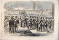 Old Antique Print Woolwich Field Artillery Melbourne Canada Battery 1861 19th