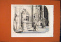 Original Old Antique Print Earl Canning Wetminster Abbey Transept 1862 19th
