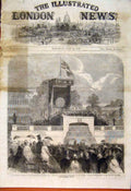 Old Antique Print International Exhibition Terrace Horticultural Society