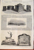 Old Antique Print Royal Wedding Present Princess Alice Prince Louis Hesse