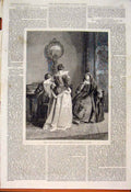 Original Old Antique Print Music Clay Royal Academy Fine Art 1862 19th