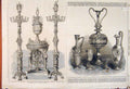 Antique Old Antique Print International Exhibition Vase Glass Phillips Statue 00AMAA1