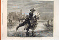 Original Old Antique Print Winter Zealand Dillens International Exhibition 1862