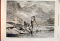 Original Old Antique Print Chamois Hunter Meuron International Exhibition 1862