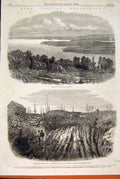 Original Old Antique Print Nova Scotia Gfields Halifax Laidlaw Quartz 1862 19th