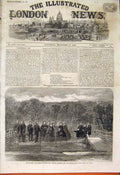 Original Old Antique Print Queen Prince Consort Oak Windsor Great Park 1862 19th