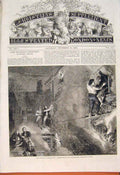 Original Old Antique Print Riverdale Repentance George Rescue Hunt Fine Art 1862
