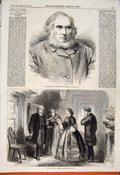 Original Old Antique Print Portrait Knowles Effie Blount Face To Face 1862 19th